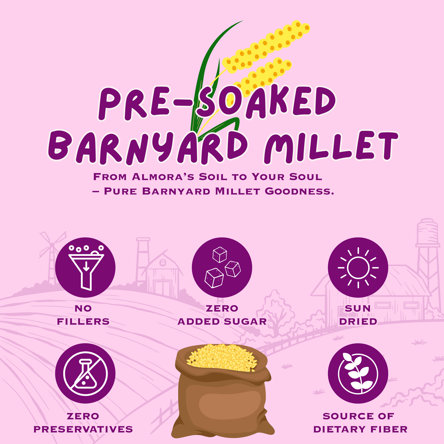 Pre-Soaked Barnyard Millet 1Kg