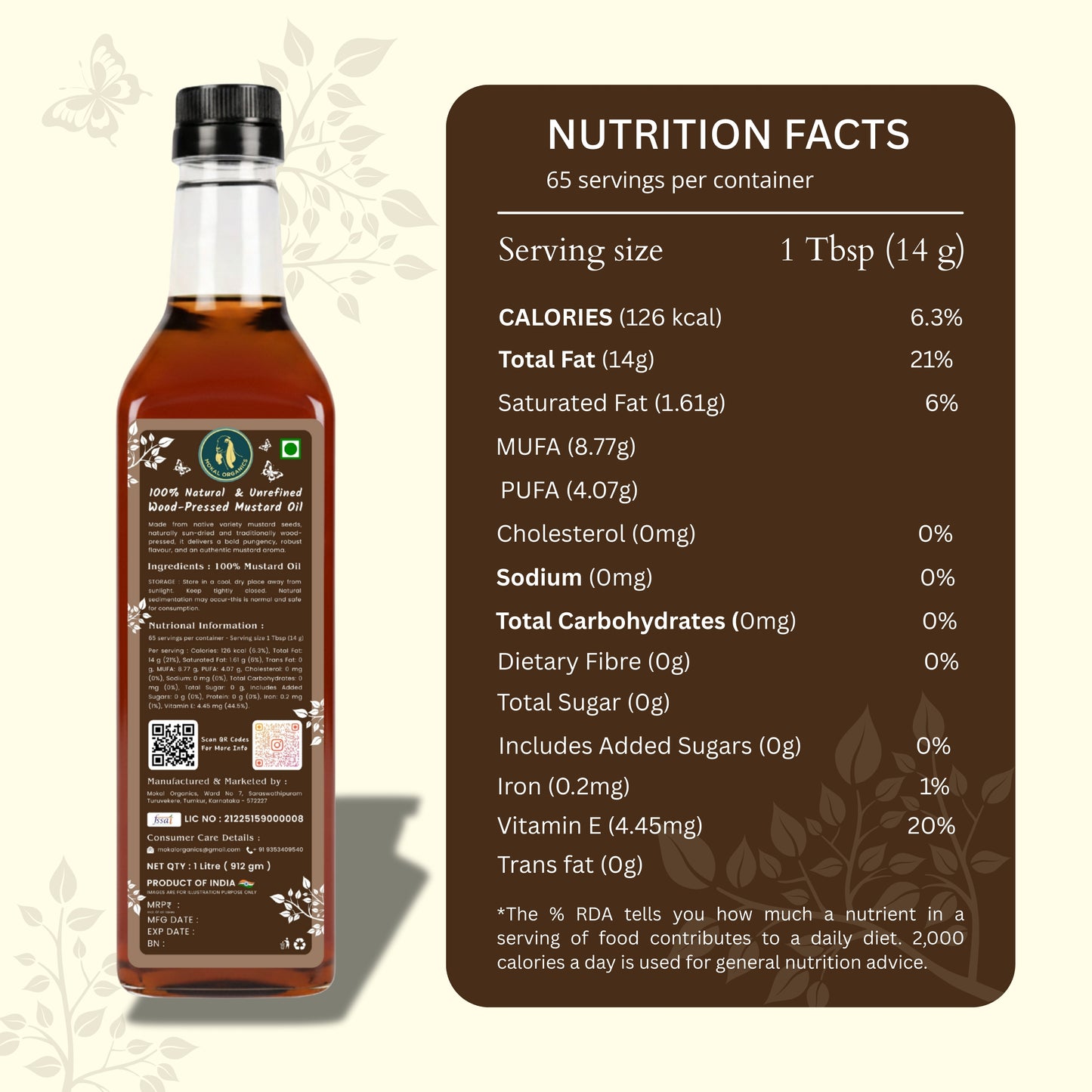 Wood Pressed Mustard Oil 4 Litre | Extracted From A1-Grade Native Variety Mustards