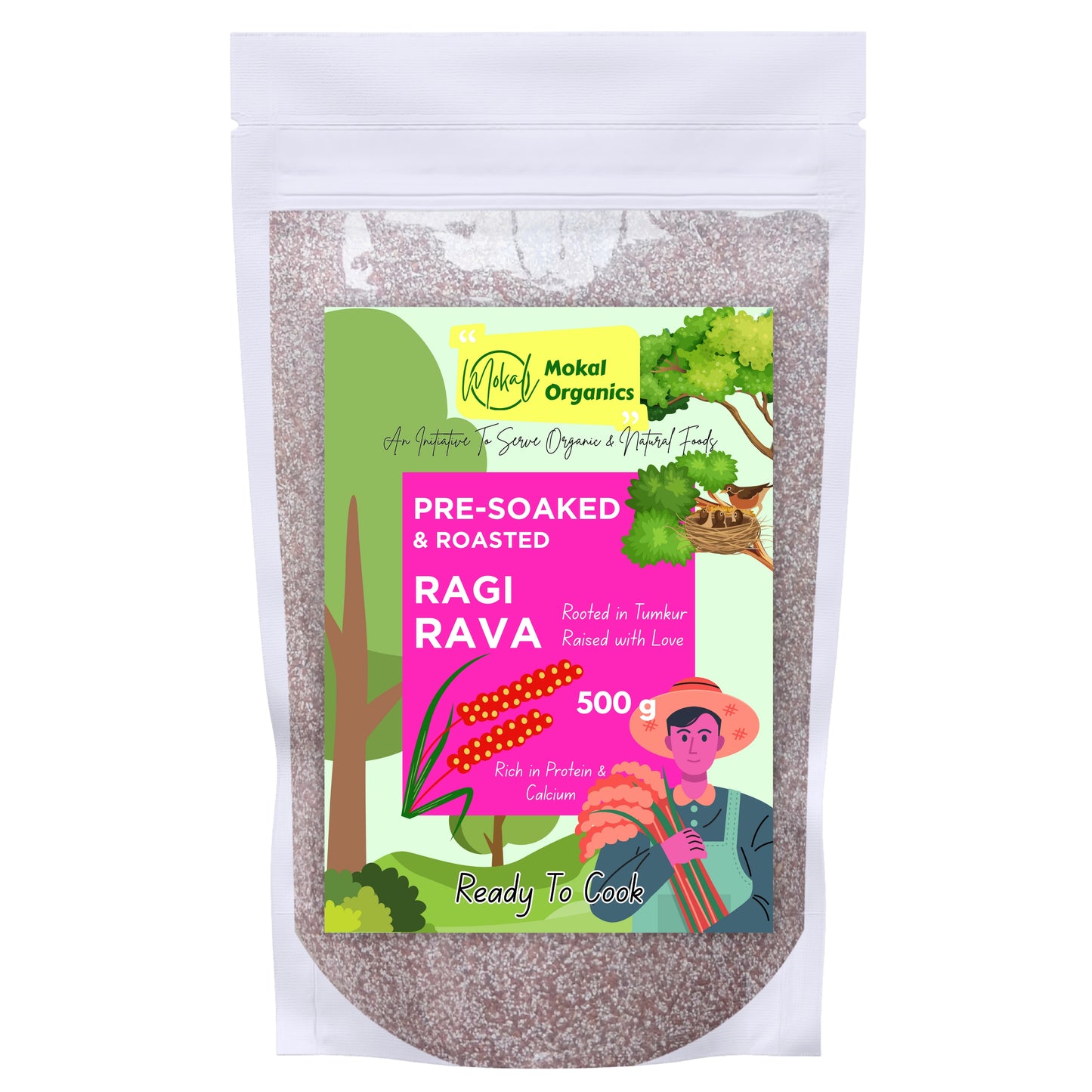 Pre-Soaked Ragi Rava 500g