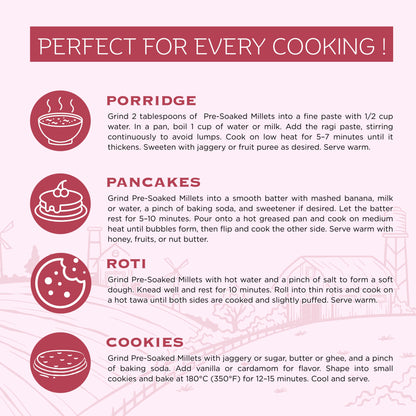 Pre-Soaked Millets 2Kg ( Foxtail & Little )