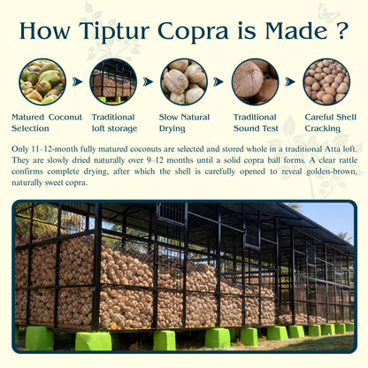 Wood Pressed Coconut Oil 4 Litre | Extracted From World Famous Tiptur Copra