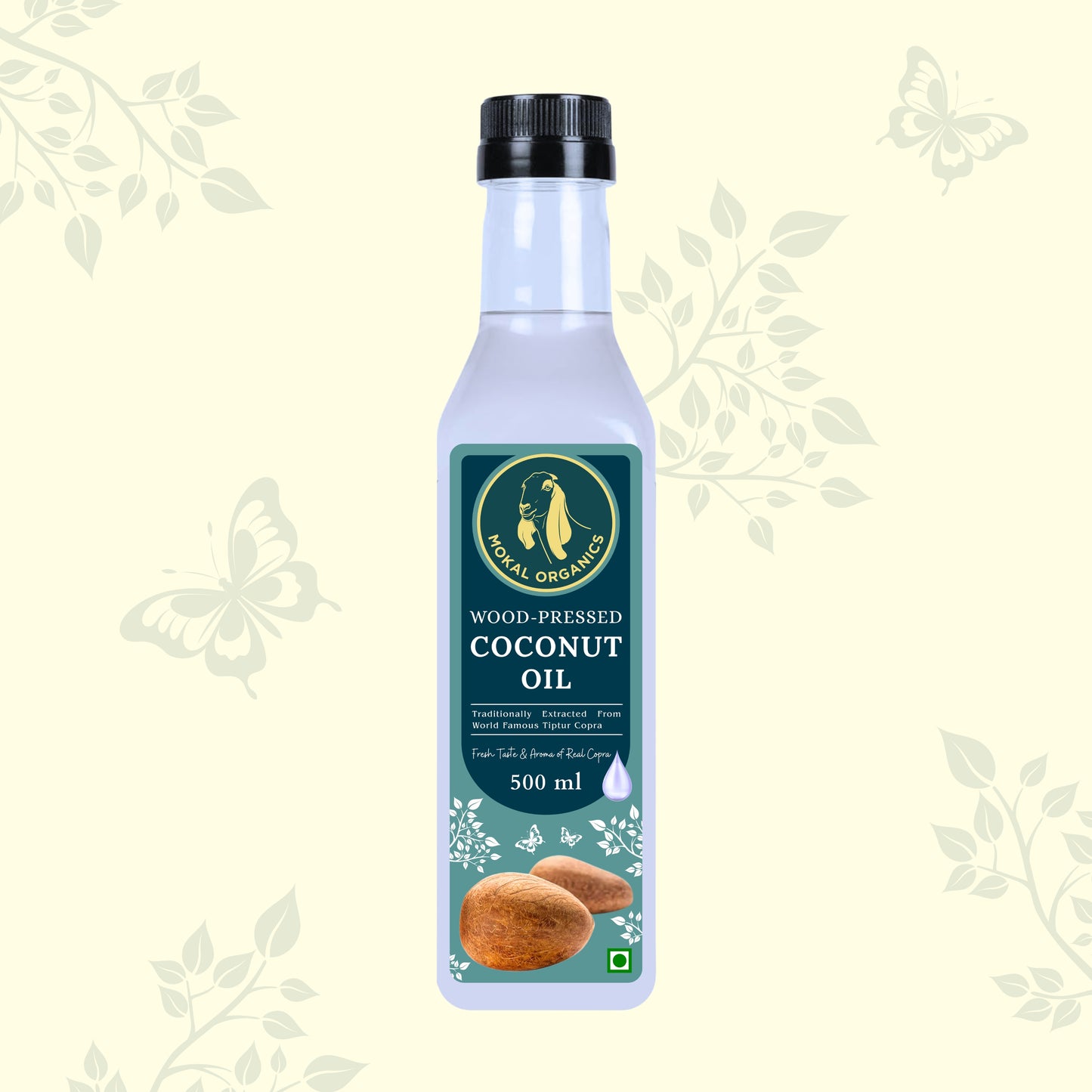 Wood Pressed Coconut Oil 500 ml | Extracted From World Famous Tiptur Copra