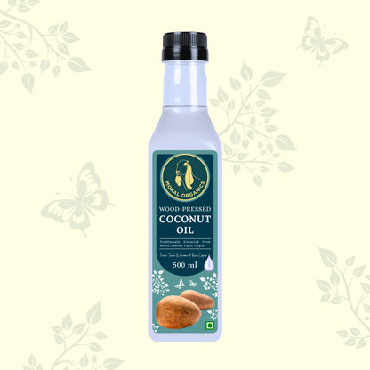 Wood Pressed Coconut Oil 500 ml | Extracted From World Famous Tiptur Copra