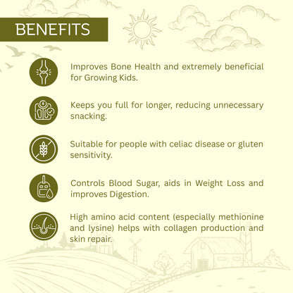 Pre-Soaked Foxtail Millet Rava 500g | Unpolished Foxtail Millet Rava | 100% Natural & Gluten Free | High Fibre and Plant Protein