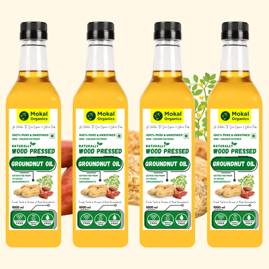 Wood Pressed Groundnut Oil 4 Litre
