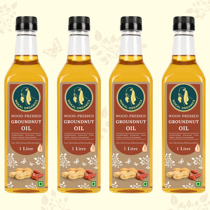 Wood Pressed Groundnut Oil 4 Litre | Extracted From A1-Grade Native Variety Groundnuts