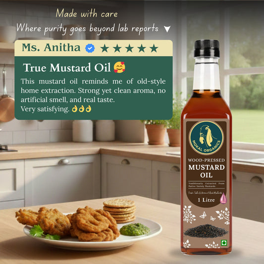 Wood Pressed Mustard Oil 4 Litre | Extracted From A1-Grade Native Variety Mustards