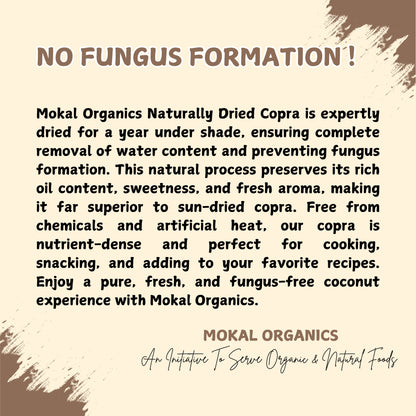 Dry Coconut Copra 1Kg | Tiptur's Special Copra | 100% Natural, Organic & Edible