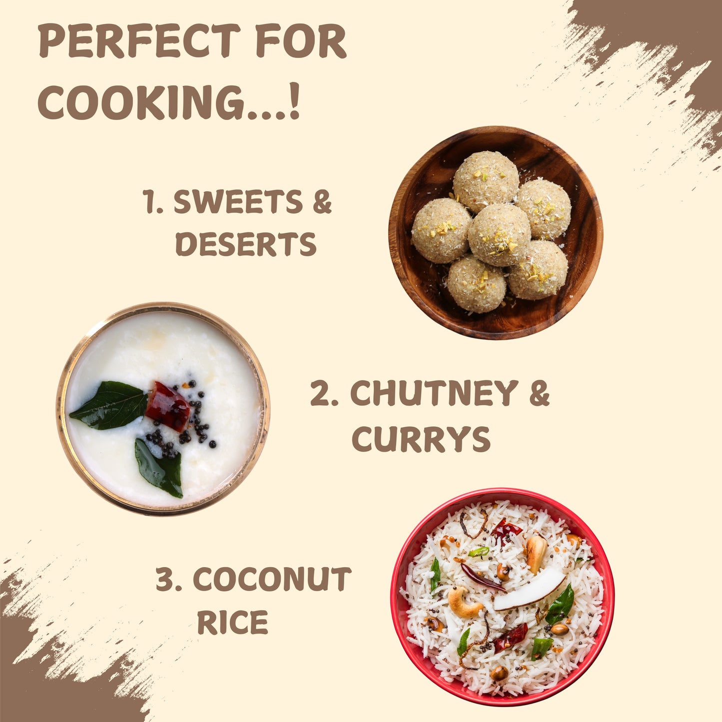 Dry Coconut Copra 1Kg | Tiptur's Special Copra | 100% Natural, Organic & Edible