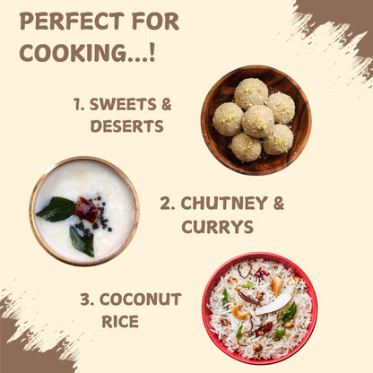 Dry Coconut Copra 1Kg | Tiptur's Special Copra | 100% Natural, Organic & Edible