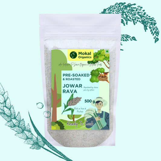 Pre-Soaked Jowar Rava 500g | Jowar Idli Rava | 100% Natural, Gluten Free | Rich in Protein & Dietar