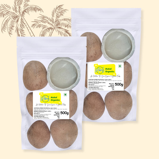 Dry Coconut Copra 5 KG | Tiptur's Special Copra | 100% Natural, Organic & Edible