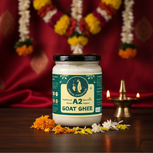 A2 Goat Ghee 250 ml | Traditional Bilona Method | Fed with Natural Millets & Warming Greens