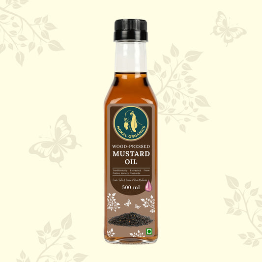 Wood Pressed Mustard Oil 500 ml | Extracted From A1-Grade Native Variety Mustards