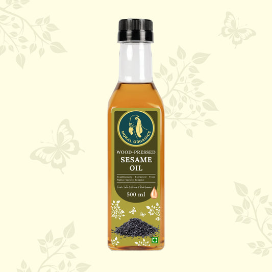 Wood Pressed Sesame Oil  500 ml | Extracted From A1-Grade Native Variety Sesame